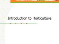 Introduction to Horticulture PowerPoint PPT Presentation