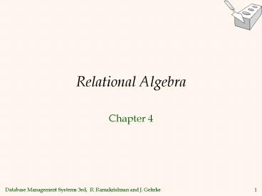 Relational Algebra