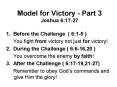 Model for Victory - Part 3 Joshua 6:17-27 PowerPoint PPT Presentation