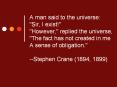 A man said to the universe: PowerPoint PPT Presentation