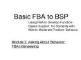 Basic FBA to BSP PowerPoint PPT Presentation