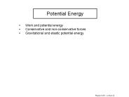 Potential Energy