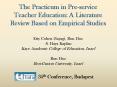 The Practicum in Pre-service Teacher Education: A Literature Review Based on Empirical Studies PowerPoint PPT Presentation