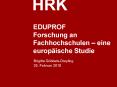 EDUPROF Forschung an Fachhochschulen  PowerPoint PPT Presentation