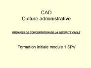 CAD Culture administrative