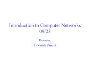Introduction to Computer Networks 09/23