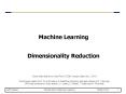 Machine Learning  Dimensionality Reduction PowerPoint PPT Presentation