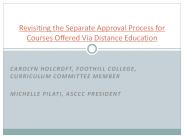 Carolyn Holcroft, Foothill College, Curriculum Committee Member