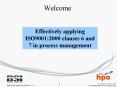 Effectively applying ISO9001:2000 clauses 6 and 7 in process management PowerPoint PPT Presentation