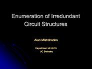 Enumeration of Irredundant Circuit Structures