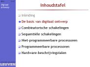 Inhoudstafel