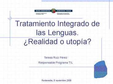 Tratamiento Integrado de las Lenguas. 