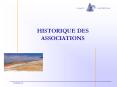 HISTORIQUE DES ASSOCIATIONS PowerPoint PPT Presentation