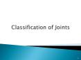 Classification of Joints PowerPoint PPT Presentation