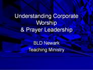 Understanding Corporate Worship