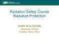 Radiation Safety Course Radiation Protection PowerPoint PPT Presentation