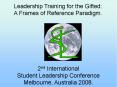 2nd International Student Leadership Conference Melbourne, Australia 2008. PowerPoint PPT Presentation
