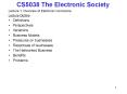 CS5038 The Electronic Society PowerPoint PPT Presentation