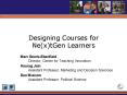 Designing Courses for Ne(x)tGen Learners PowerPoint PPT Presentation
