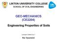 GEO-MECHANICS (CE2204) PowerPoint PPT Presentation