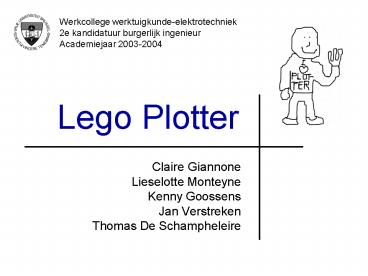 Lego Plotter
