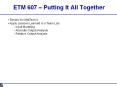 ETM 607  PowerPoint PPT Presentation