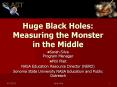 Huge Black Holes: Measuring the Monster in the Middle PowerPoint PPT Presentation