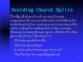 Avoiding Church Splits PowerPoint PPT Presentation