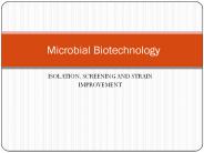 isolation, identification and preservation of microorganisms