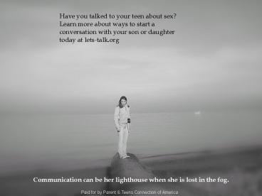 Have you talked to your teen about sex?