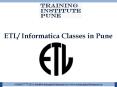 ETL | Informatica Classes in Pune PowerPoint PPT Presentation