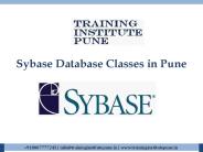 Sybase Database Classes in Pune
