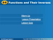 Functions and Their Inverses