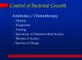 Control of Bacterial Growth PowerPoint PPT Presentation