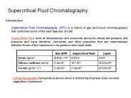 Supercritical Fluid Chromatography