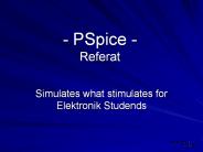 - PSpice - Referat