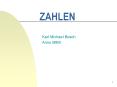ZAHLEN PowerPoint PPT Presentation