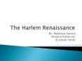 The Harlem Renaissance PowerPoint PPT Presentation