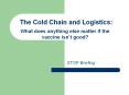 The Cold Chain and Logistics: PowerPoint PPT Presentation