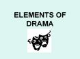 ELEMENTS OF DRAMA PowerPoint PPT Presentation