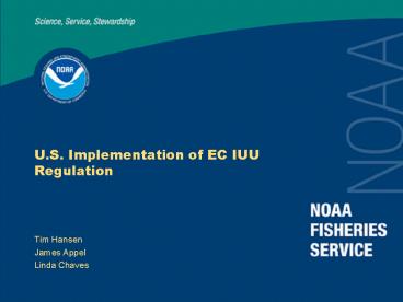 U.S. Implementation of EC IUU Regulation