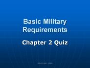 Basic Military Requirements