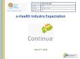 e-Health Industry Expectation PowerPoint PPT Presentation