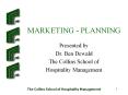 MARKETING - PLANNING PowerPoint PPT Presentation