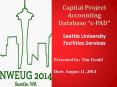 Capital Project Accounting Database  PowerPoint PPT Presentation