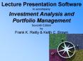 Lecture Presentation Software to accompany Investment Analysis and Portfolio Management Seventh Edition by Frank K. Reilly PowerPoint PPT Presentation
