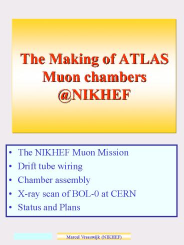 The NIKHEF Muon Mission