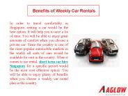 Benefits of Weekly Car Rentals