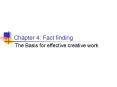 Chapter 4: Fact finding PowerPoint PPT Presentation