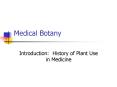 Medical Botany PowerPoint PPT Presentation